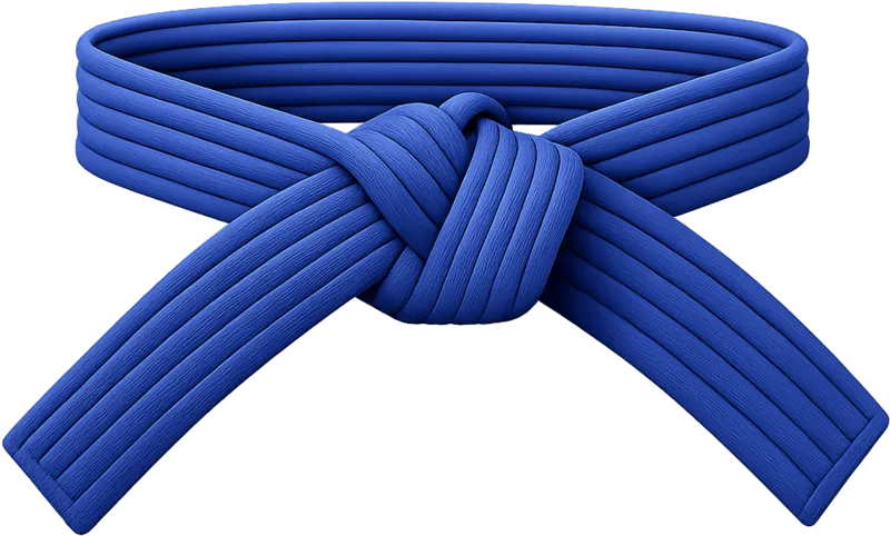 Blue jiu-jitsu belt