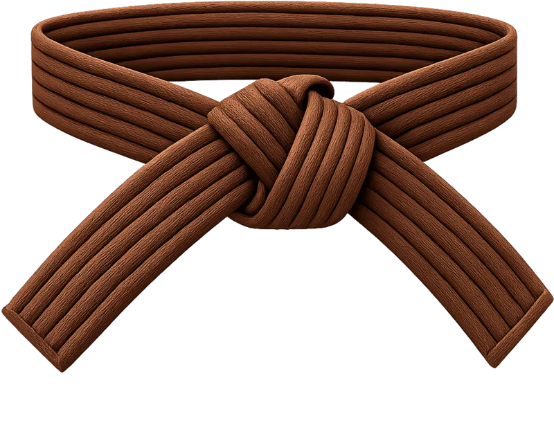 Brown jiu-jitsu belt