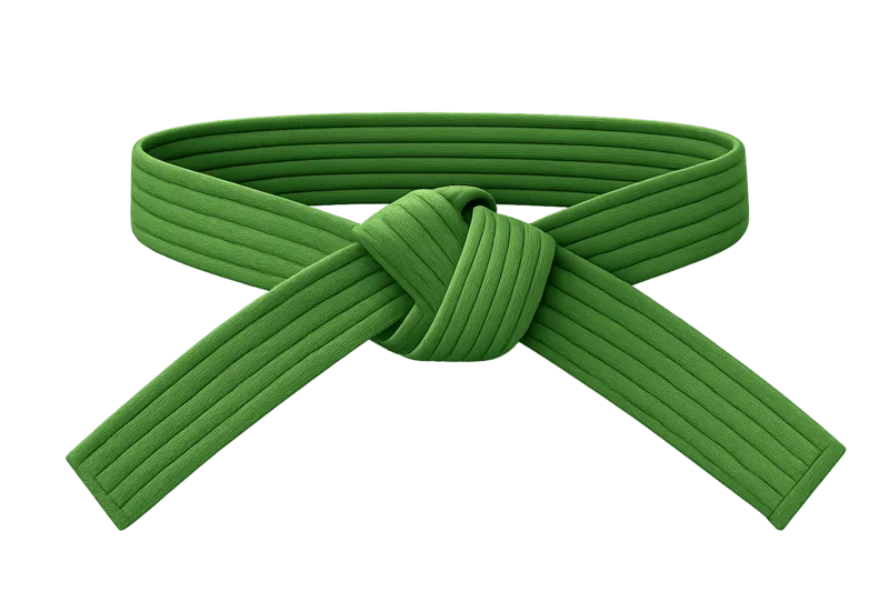 Green jiu-jitsu belt