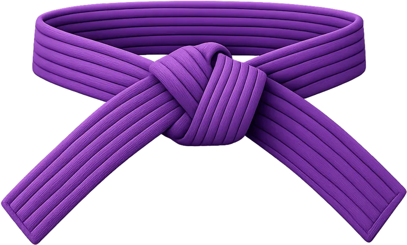Purple jiu-jitsu belt