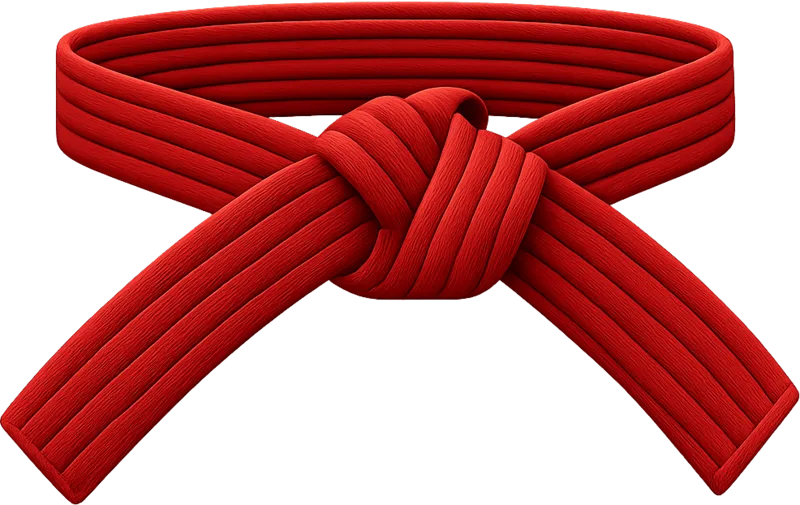 Red jiu-jitsu belt